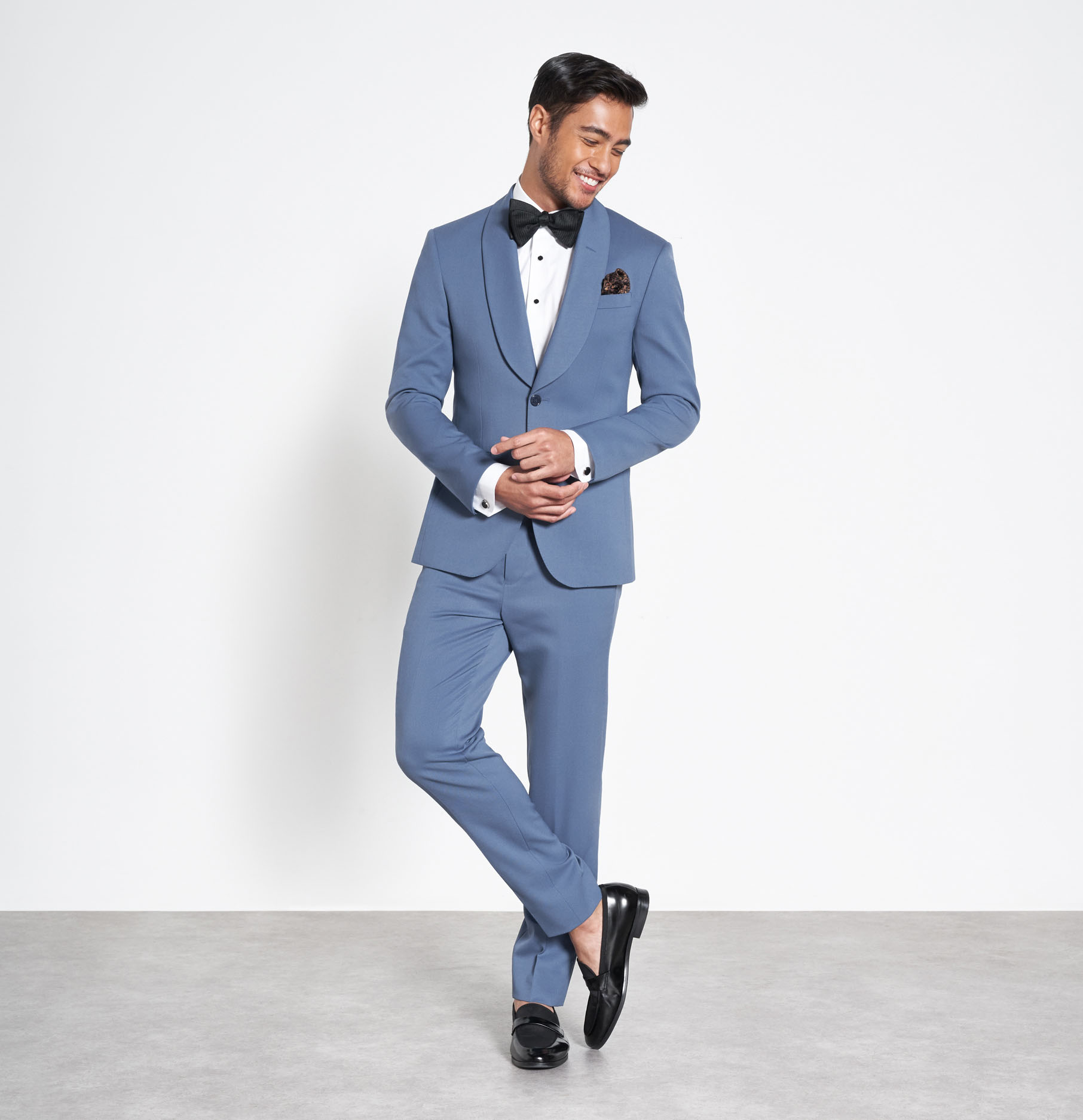 Light Blue Shawl Tuxedo The Black Tux